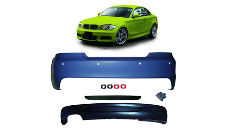 Bumper BMW 1 E82 E88 Rear with Diffuser