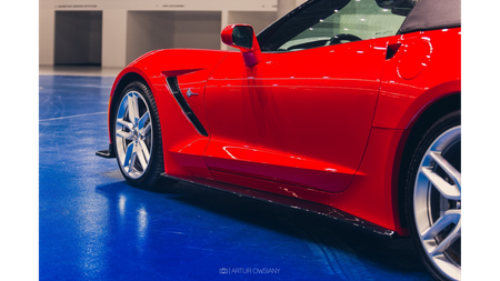 Dokładka Chevrolet Corvette C7 Progi Gloss Black