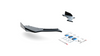 Splitter BMW 1 F20 M140i Tył Boczne Racing Durability v.3 Black-Red + Gloss Flaps