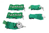 Racing seat belts 6p 3" Green Takata Replica