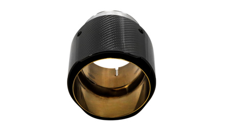 Exhaust Tip 114mm enter 76mm Carbon Gloss