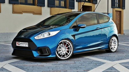 Splitter Ford Fiesta VII Facelift Front Bumper Focus RS Look Gloss Black