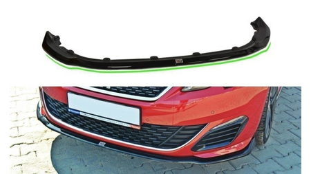 Splitter Peugeot 308 II GTI Front v.1 Gloss Black