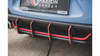 Diffuser Hyundai I30 III N Rear Racing Durability v.1 Red