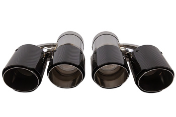 Exhaust Tip 89mmx2 enter 76mm Carbon Gloss Set