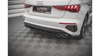 Splitter Audi S3 8Y Tył Środkowy Gloss Black