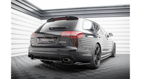 Splitter Audi RS6 C6 Tył Środkowy z Dyfuzorem Gloss Black