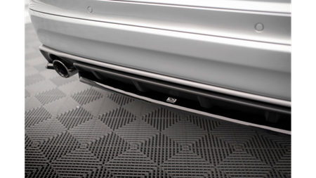 Splitter Volvo XC60 R-Design I Facelift Rear Central Gloss Black