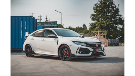 Diffuser Honda Civic X Type-R Side Skirts Racing v.2 Black