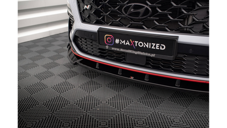 Splitter Hyundai Kona N Mk1 Front Gloss Black v.2 + Flaps