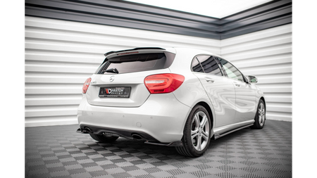 Splitter Mercedes-Benz A W176 Rear Side v.1 Gloss Black