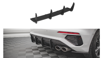 Diffuser Audi S3 8Y Rear Street Pro Black-Red