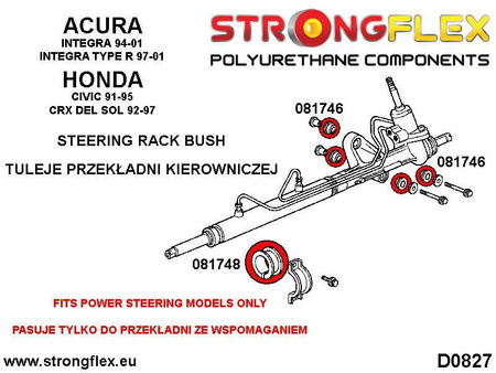 Steering rack bush SPORT