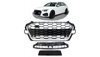 Grill Audi A4 B9 Facelift Silver & Gloss Black