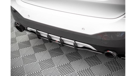 Diffuser BMW X1 F48 M-Pack Rear Street Pro Black-Red