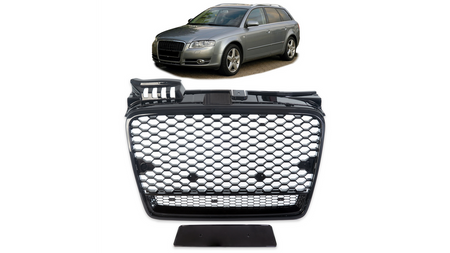 Grill Audi A4 B7 Gloss Black