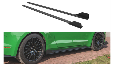 Diffuser Ford Mustang VI GT Facelift Side Skirts Street Pro v.2 Black