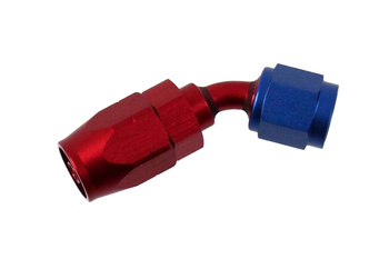Swivel Fitting 45deg AN4 cutter style