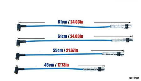 Przewody zapłonowe PowerTEC AUDI A1 VW POLO 1.2TFSI 2010+ Niebieskie