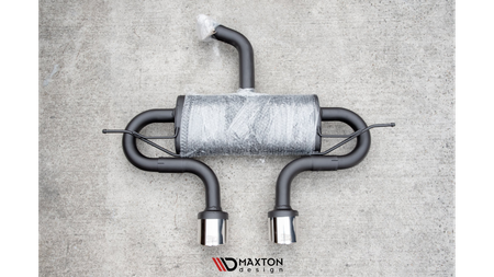 Diffuser Volkswagen Golf 8 Rear with exhaust R32 Look Gloss Black