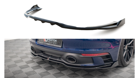 Central Rear Splitter (with vertical bars) V.2 Porsche 911 Carrera Aero / Carrera GTS 992 Gloss Black