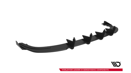 Dyfuzor Audi A3 8Y Tył Street Pro Black-Red + Gloss Flaps