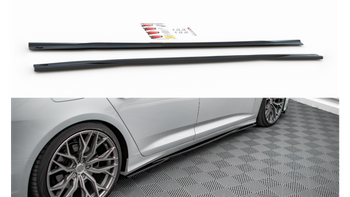 Dokładka Audi A6 C8 S-Line Progi Gloss Black