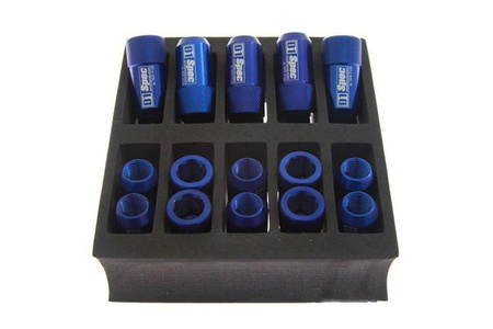 Forged wheel lug nuts D1Spec HEX Alu 1,5 blue