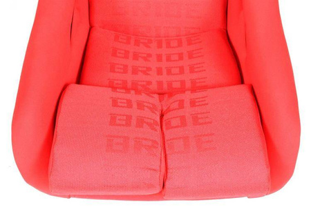 Fotel sportowy GTR Welur Bride Czerwony