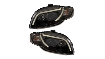 Lights Audi A4 B7 Front DRL Black