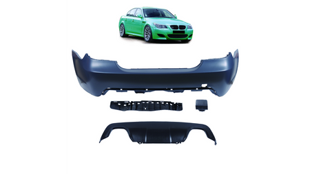 Bumper BMW 5 E60 Rear with Diffuser