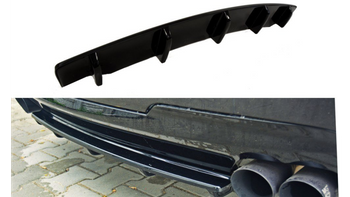Splitter BMW 5 F11 M-Pack Rear Central 2 dual exhaust ends Gloss Black