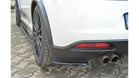 Splitter Fiat Grande Punto Abarth Tył Boczne Gloss Black