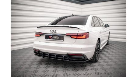 Diffuser Audi A4 B9 Facelift Rear Street Pro Red