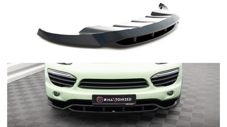 Front Splitter Porsche Cayenne Mk2 Gloss Black