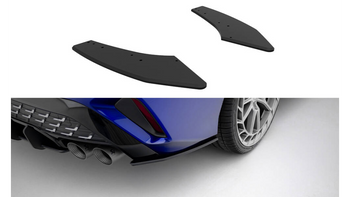 Splitter Audi S3 8Y Rear Side Street Pro Facelift Black-Red