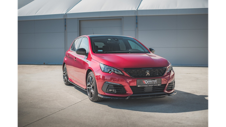 Splitter Peugeot 308 GT II Facelift przód v.1 Gloss Black