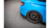 Splitter BMW 2 F87 M-Pack Rear Side Street Pro Black-Red + Gloss Flaps