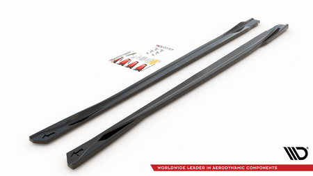 Diffuser Toyota Avensis III Facelift Side Skirts Gloss Black