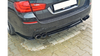 Splitter BMW 5 F11 M-Pack Rear Central 2 dual exhaust ends Gloss Black