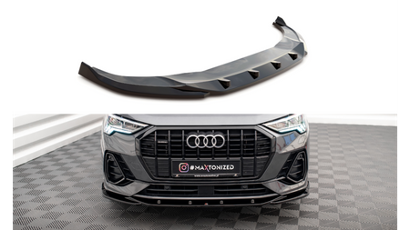 Splitter Audi Q3 F3 S-Line Front v.1 Gloss Black