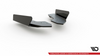Splitter Audi RS3 8V Sportback Tył Boczne Racing Durability Black + Gloss Flaps
