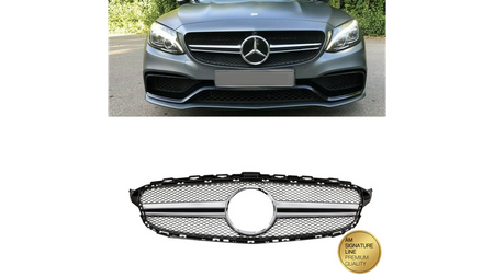 Grill Mercedes-Benz C W205 S205 A205 C205 Silver A-Type