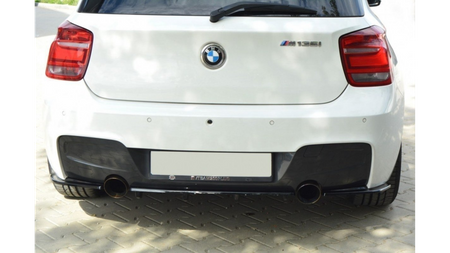 Splitter BMW 1 F20 Tył Środkowy z Dyfuzorem M-Power Gloss Black