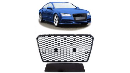 Grill Audi A7 C7 Gloss Black