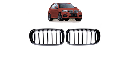 Grill BMW X5 F15 F85 X6 F16 F86 pojedyncze żeberka Gloss Black