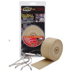 DEI Pipe Wrap & Locking Tie Kit 5cm x 7,5m Tan