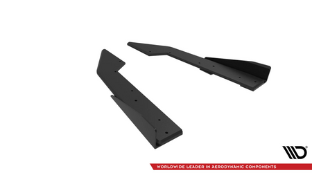 Splitter Ford Mustang GT Mk7 Tył Boczne Street Pro Black + Gloss Flaps