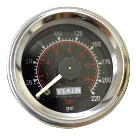 Double manometer VIAIR 2" - BLACK ILLUMINATED