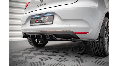 Splitter Renault Clio V Tył Środkowy z Dyfuzorem Gloss Black